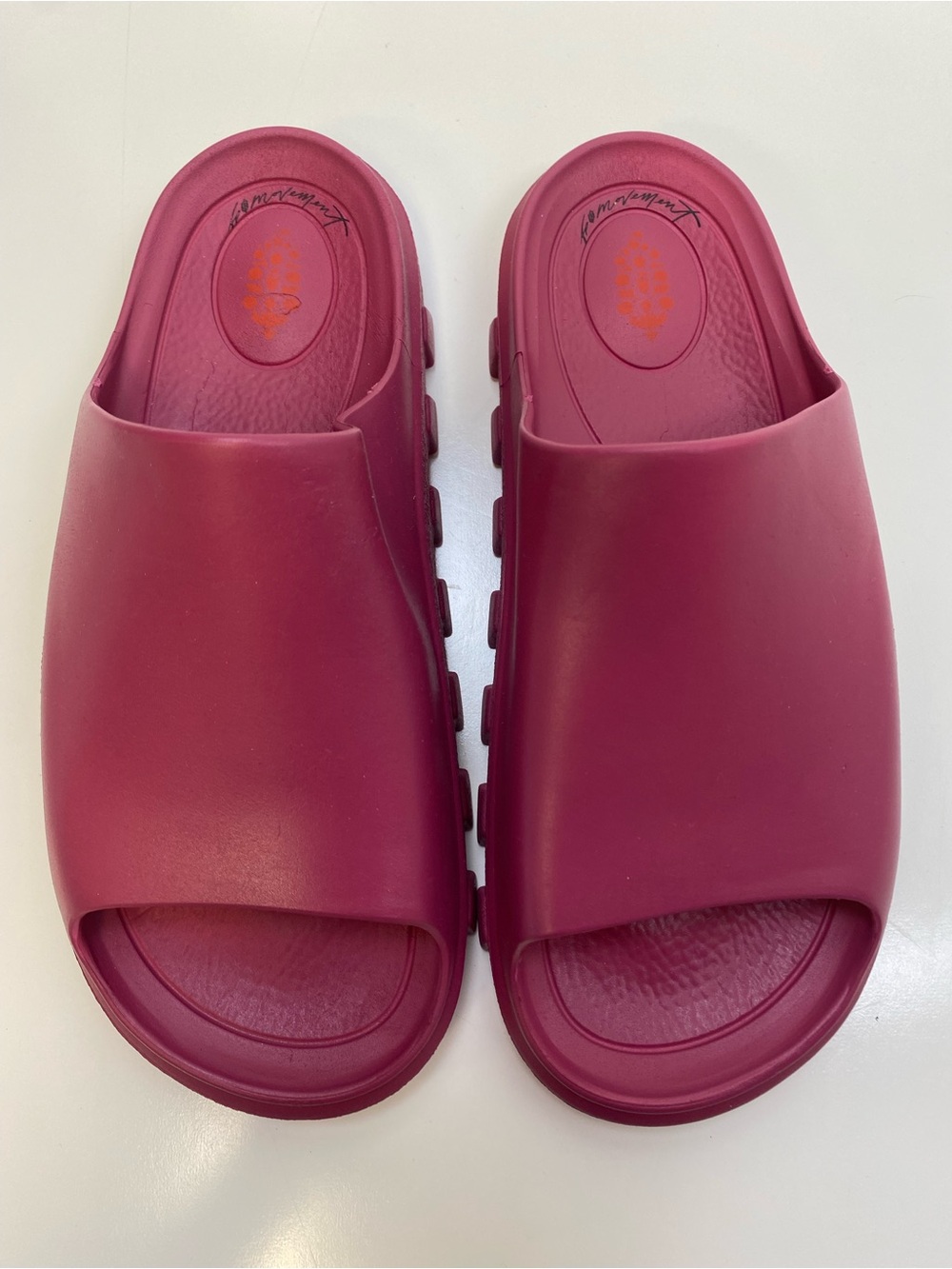Free People Magenta Slide Sandals